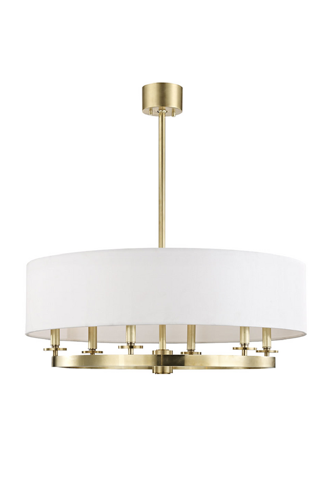 Off-White Linen Ceiling Light | Andrew Martin Durham | Oroa.com
