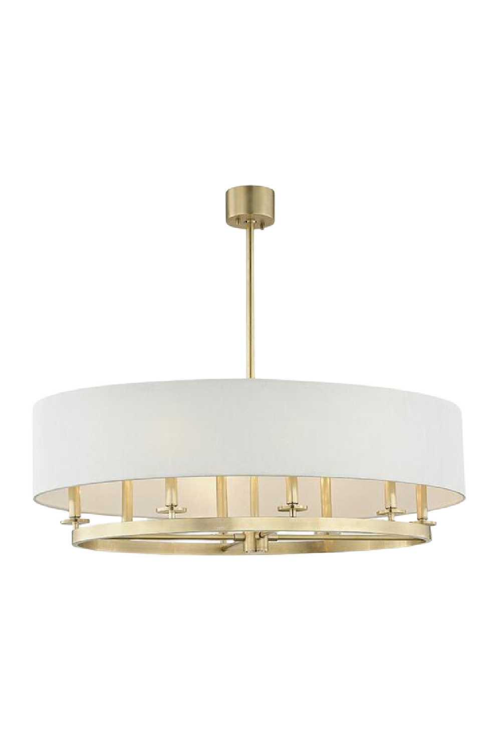 Linen Shade Oval Pendant Lamp | Andrew Martin Durham | Oroa.com