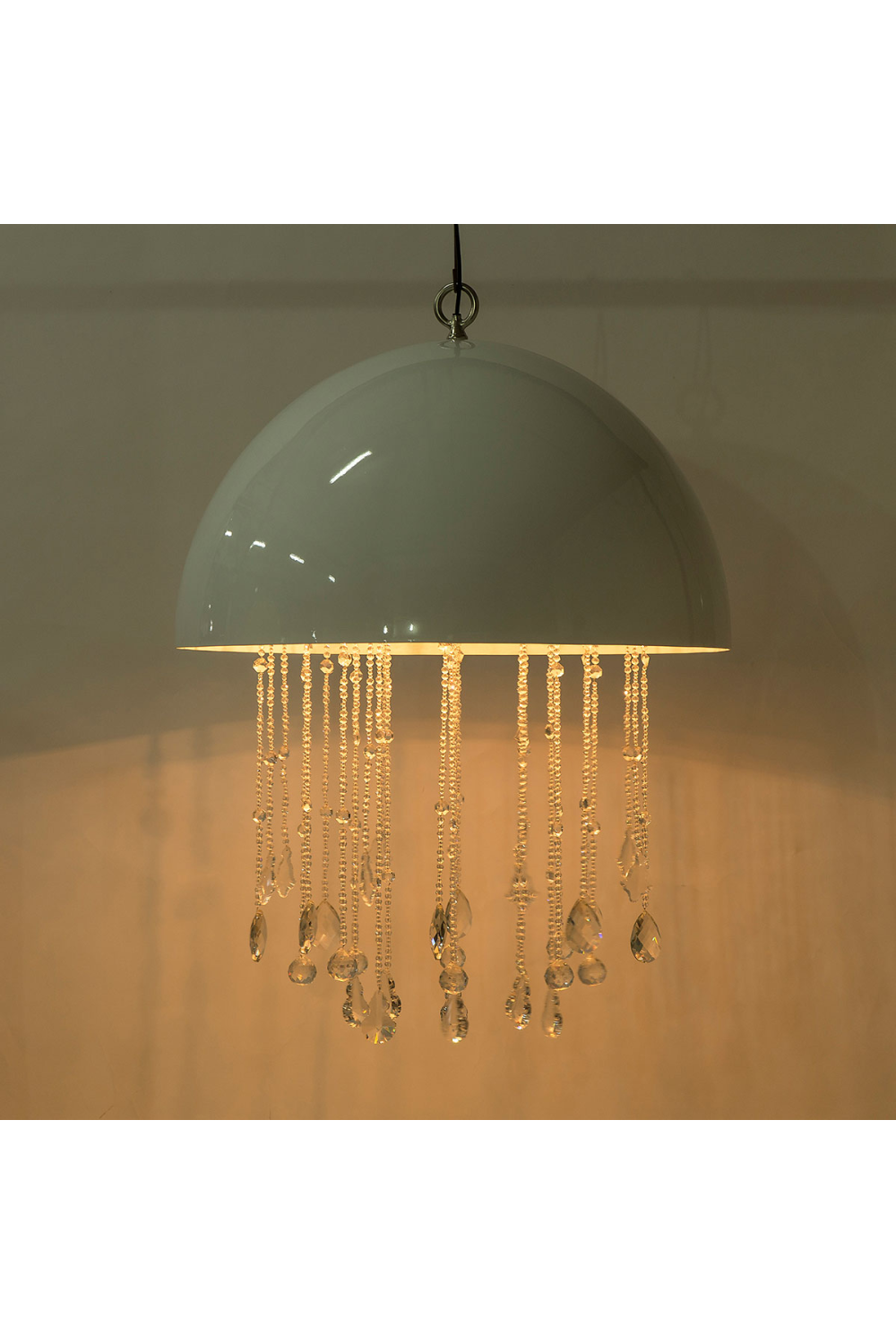 Crystal Beads Chandelier L | Andrew Martin Lunar | OROA.com