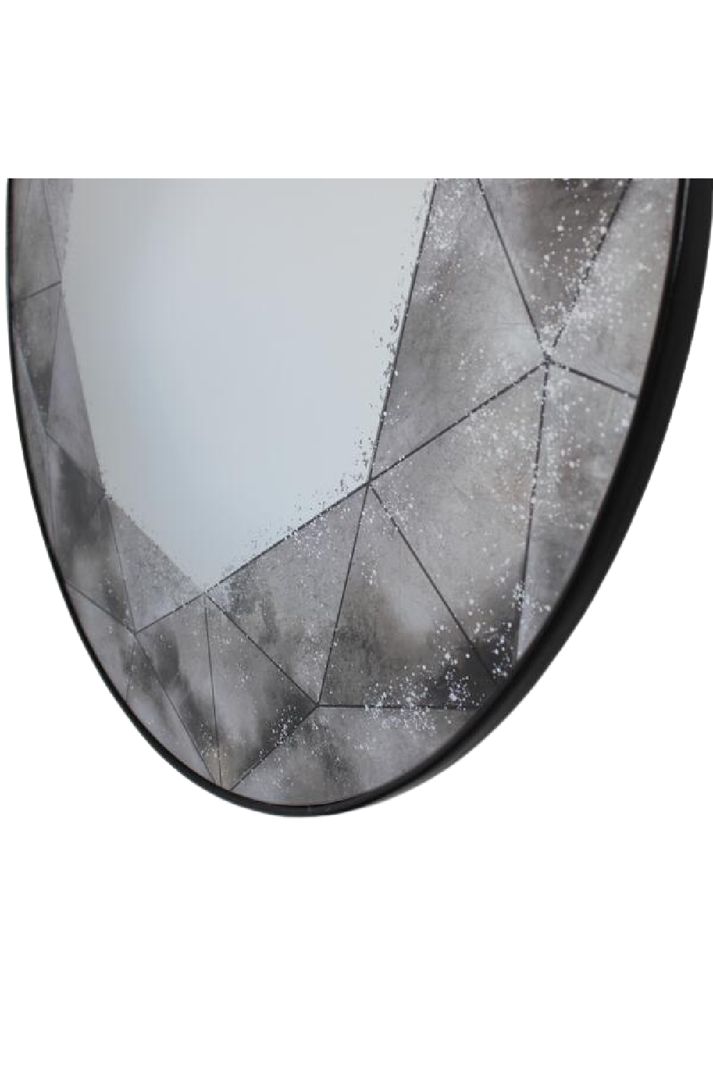 Geometric Edge Round Mirror | Andrew Martin Janis | Oroa.com