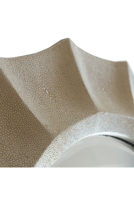 Cream Shagreen Mirror | Andrew Martin Joplin | Oroa.com
