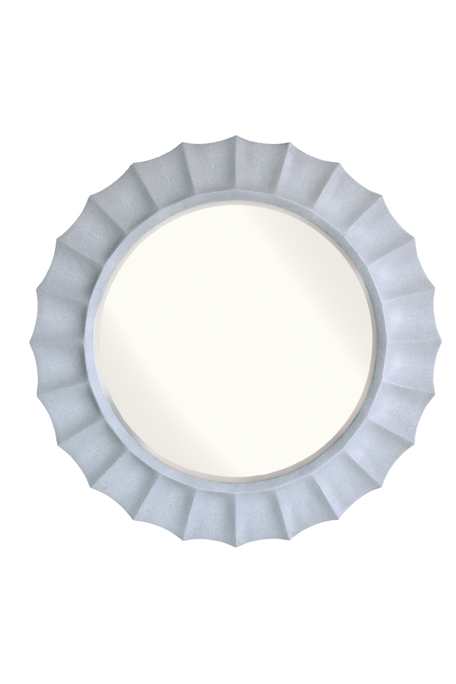 Light Gray Shagreen Mirror | Andrew Martin Joplin | Oroatrade.com