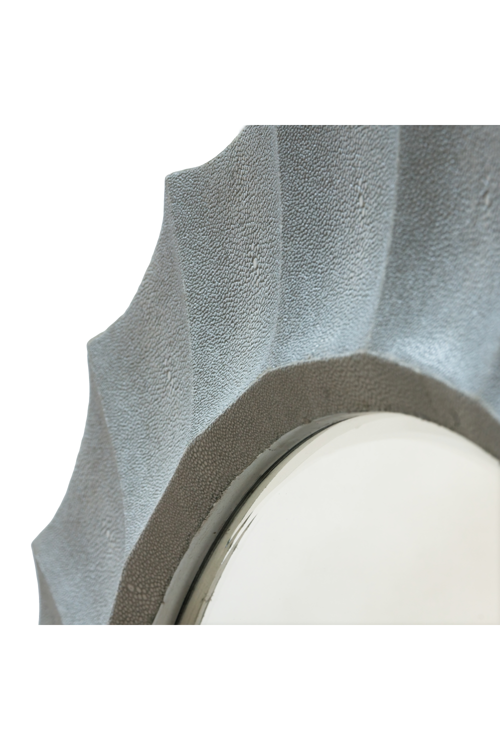 Light Gray Shagreen Mirror | Andrew Martin Joplin | Oroatrade.com