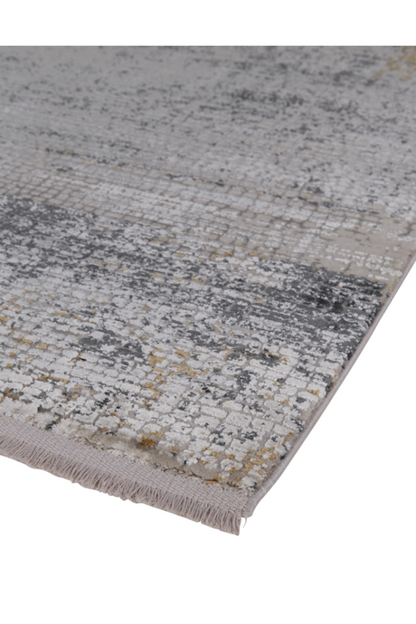 Charcoal and Yellow Flecked Rug 5' x 7'5" | Andrew Martin Yousef | Oroa.com
