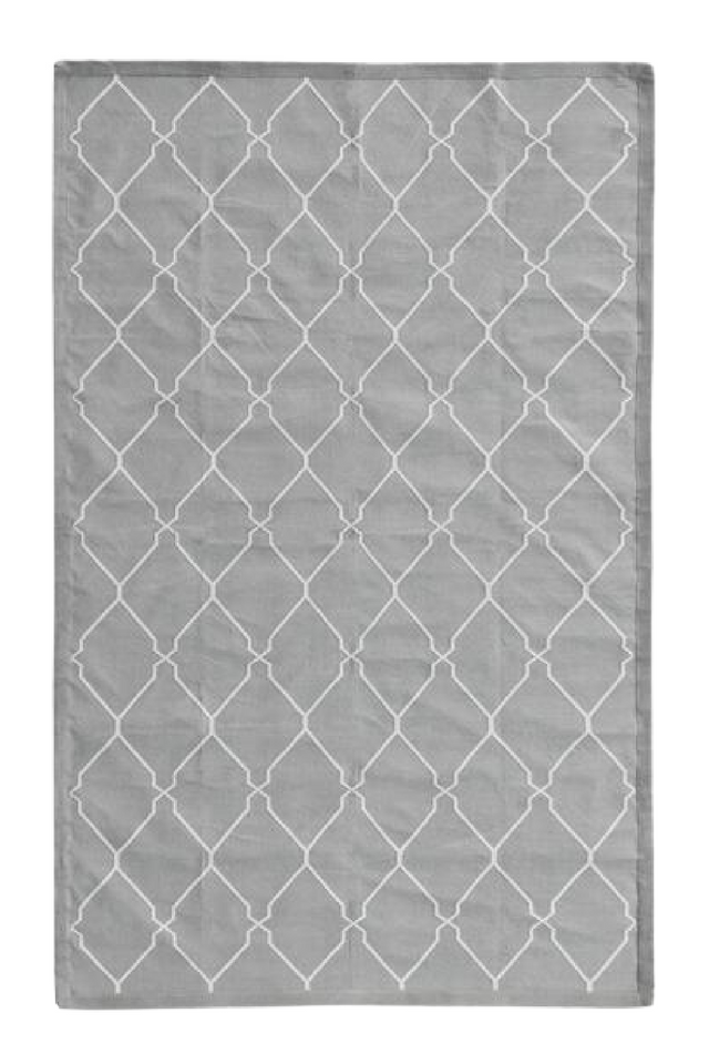 Geometric Print Cotton Rug | Andrew Martin Trellis | OROA
