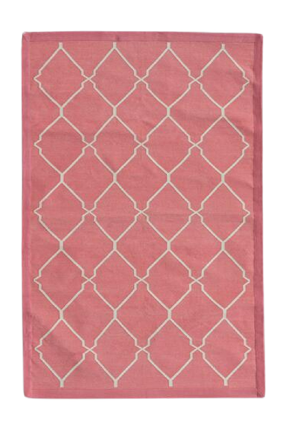 Geometric Print Cotton Rug | Andrew Martin Trellis | OROA