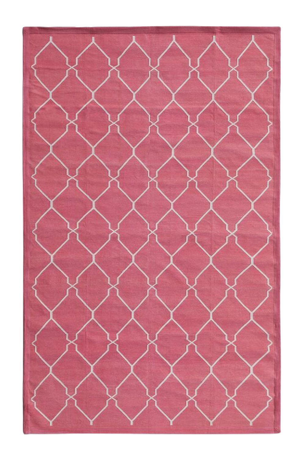 Geometric Print Cotton Rug | Andrew Martin Trellis | OROA