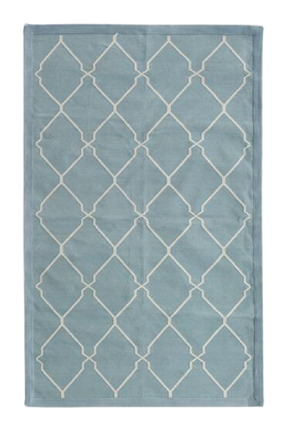 Geometric Print Cotton Rug | Andrew Martin Trellis | OROA