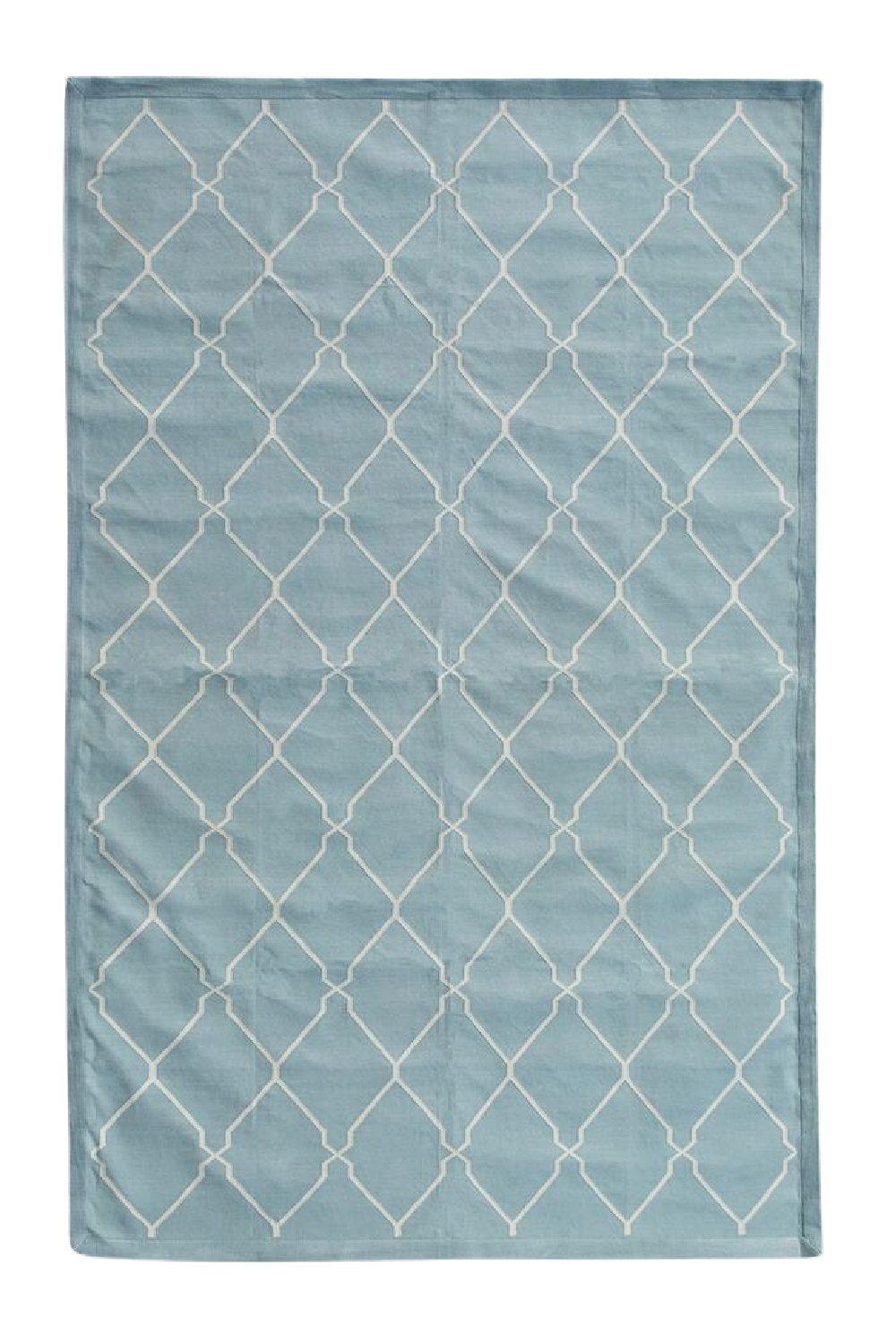 Geometric Print Cotton Rug | Andrew Martin Trellis | OROA