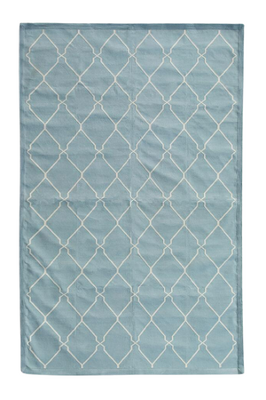 Geometric Print Cotton Rug | Andrew Martin Trellis | OROA