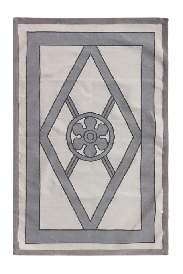 Geometric Handwoven Cotton Rug | Andrew Martin Grove | OROA