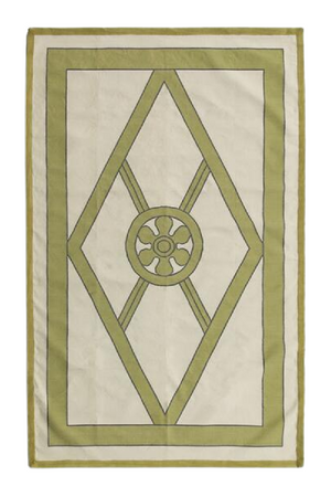 Geometric Handwoven Cotton Rug | Andrew Martin Grove | OROA