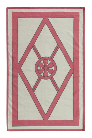 Geometric Handwoven Cotton Rug | Andrew Martin Grove | OROA