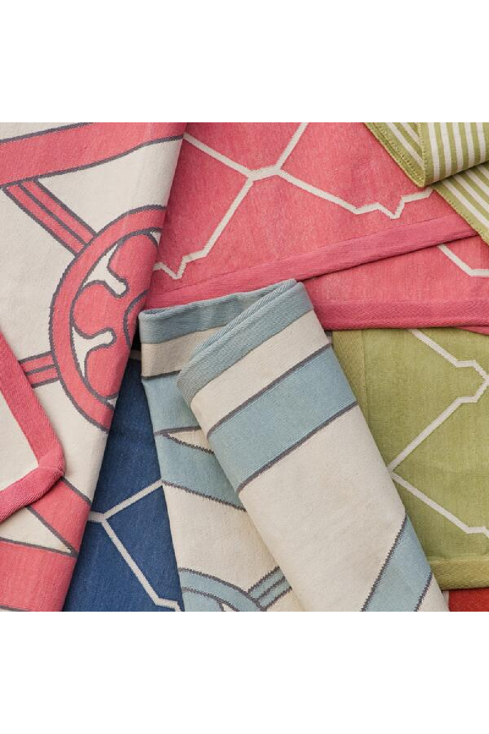 Geometric Handwoven Cotton Rug | Andrew Martin Grove | OROA