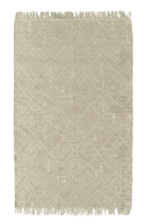 Geometric Design Fringed Outdoor Rug | Andrew Martin Berber | OROA