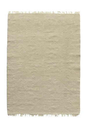 Geometric Design Fringed Outdoor Rug | Andrew Martin Berber | OROA