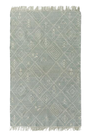 Geometric Design Fringed Outdoor Rug | Andrew Martin Berber | OROA