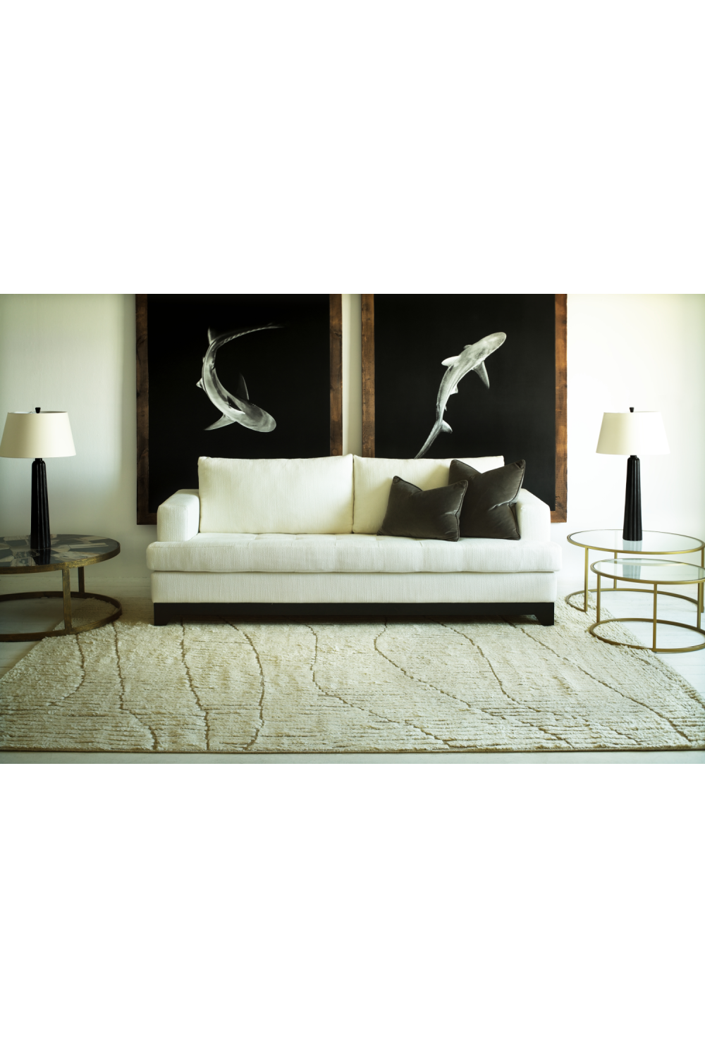 Natural Hand-Tufted Area Rug | Andrew Martin Peak | Oroa.com