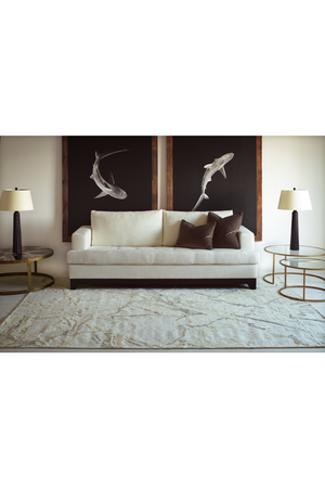Abstract Wool Blend Rug | Andrew Martin Snowcap | Oroa.com