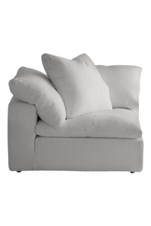 Chalk White Linen Sectional Sofa Jnr | Andrew Martin Truman | OROA