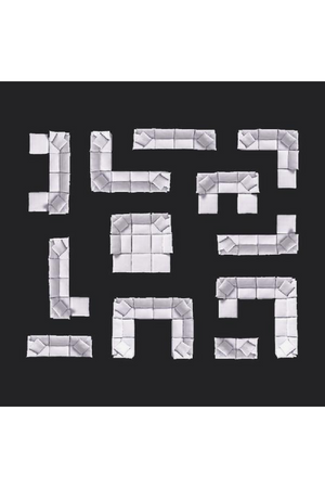 Chalk White Linen Sectional Sofa Jnr | Andrew Martin Truman | OROA