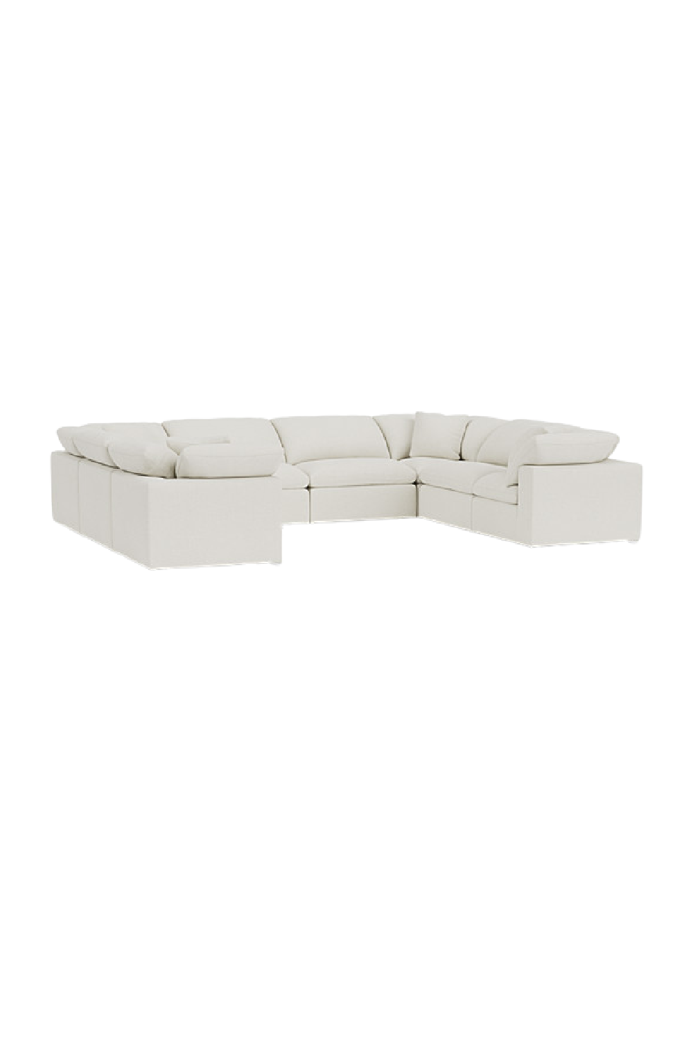 Chalk White Linen Sectional Sofa Jnr | Andrew Martin Truman | OROA