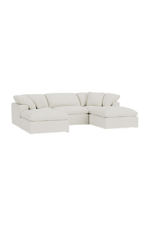 Chalk White Linen Sectional Sofa Jnr | Andrew Martin Truman | OROA