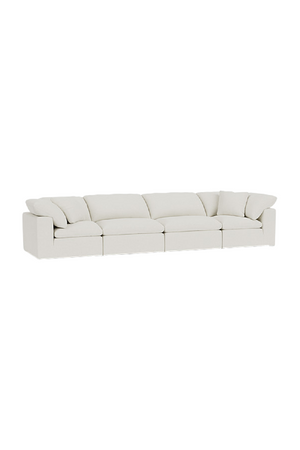 Chalk White Linen Sectional Sofa Jnr | Andrew Martin Truman | OROA