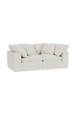 Chalk White Linen Sectional Sofa Jnr | Andrew Martin Truman | OROA