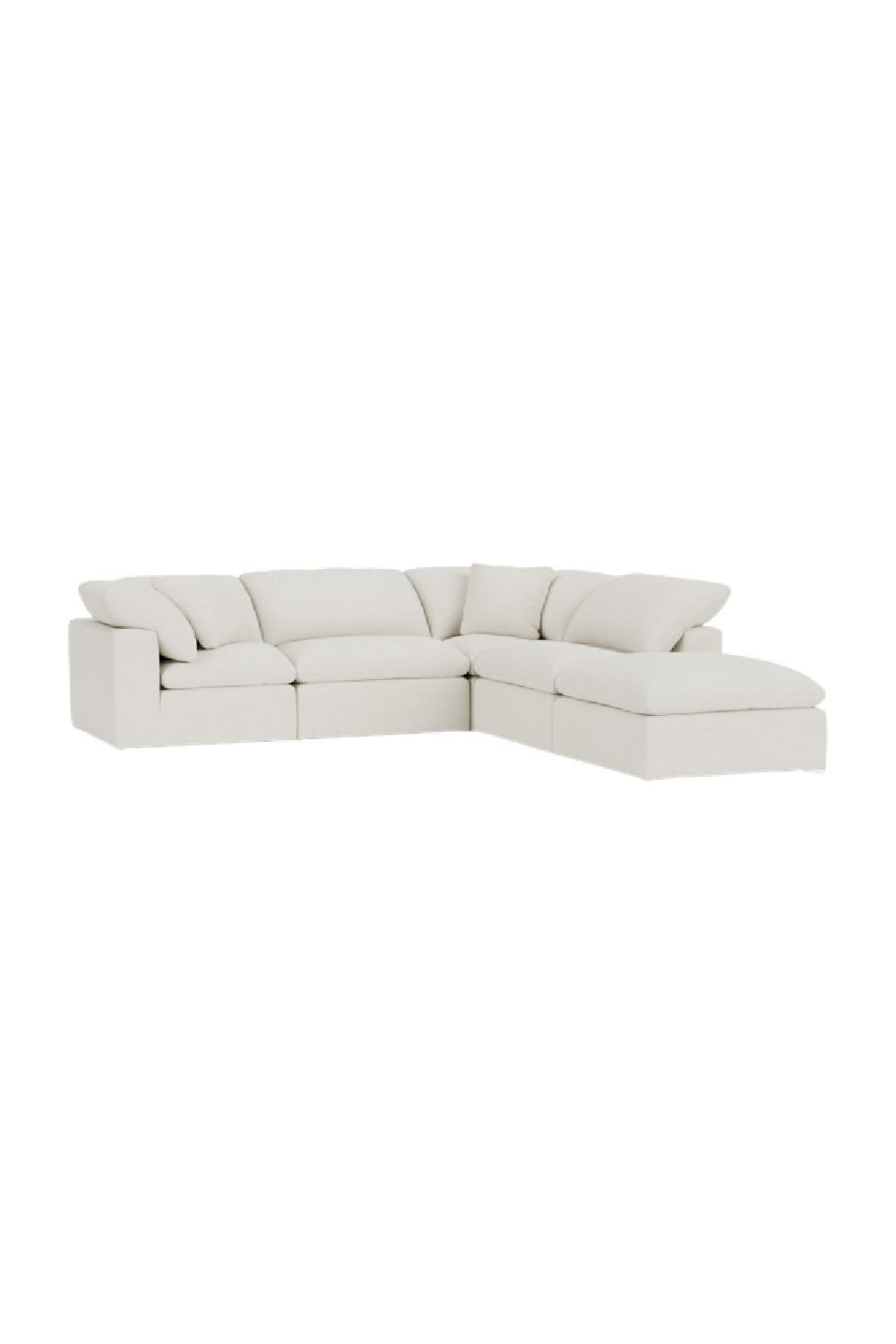 Chalk White Linen Sectional Sofa Jnr | Andrew Martin Truman | OROA