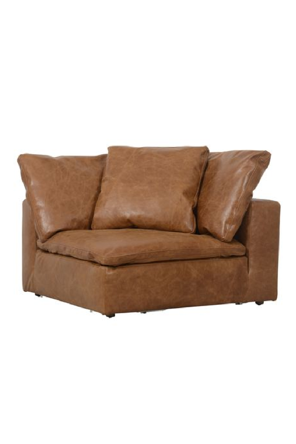 Camel Leather Sectional Sofa L | Andrew Martin Truman | Oroa.com