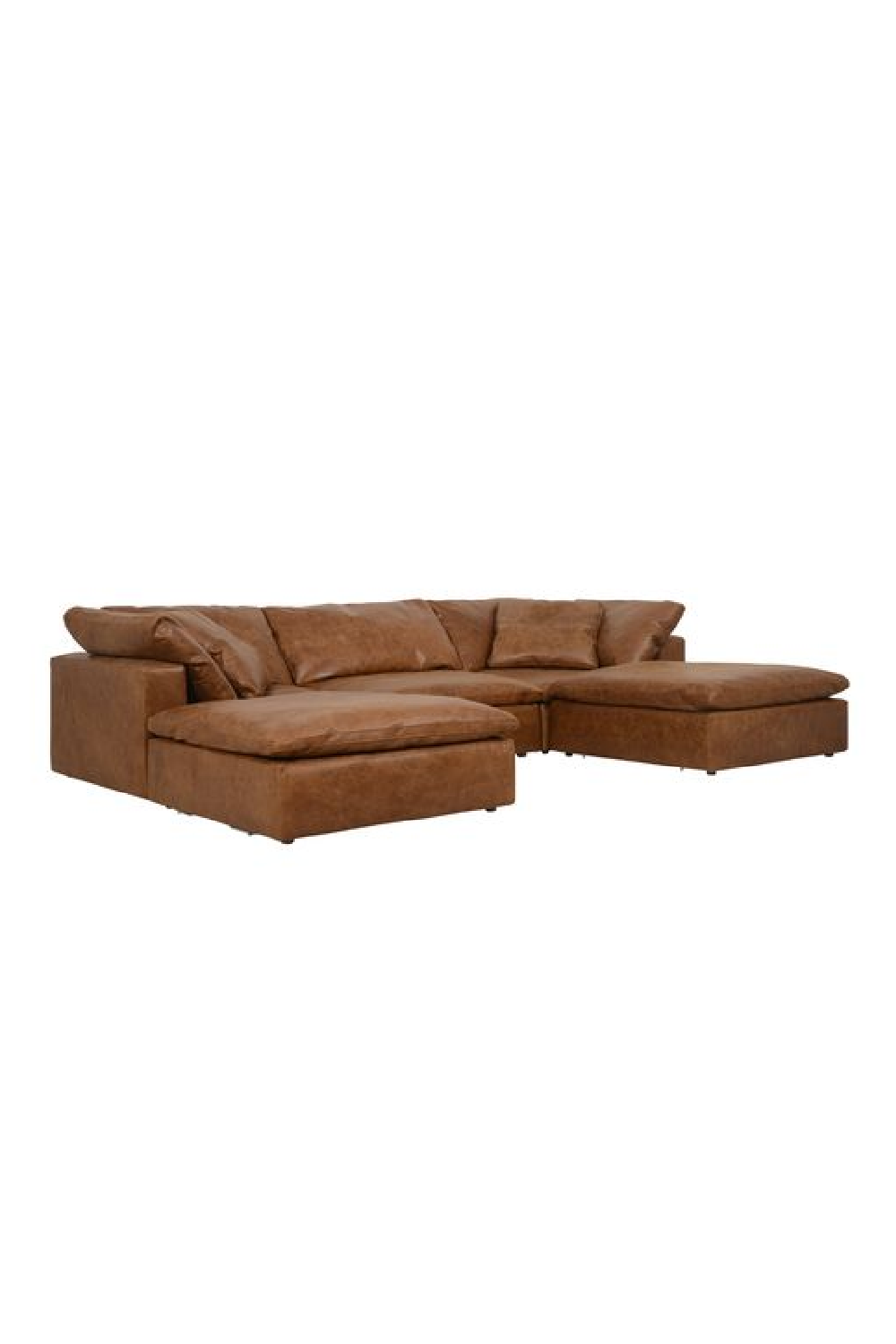 Camel Leather Sectional Sofa L | Andrew Martin Truman | Oroa.com