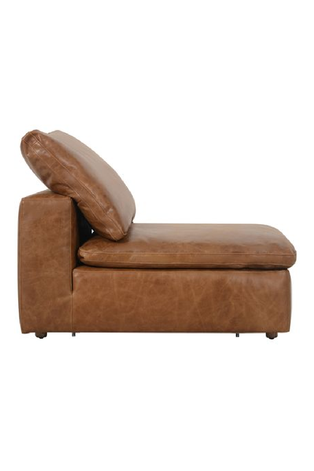 Camel Leather Sectional Sofa L | Andrew Martin Truman | Oroa.com