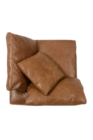 Camel Leather Sectional Sofa Jnr | Andrew Martin Truman | Oroa.com