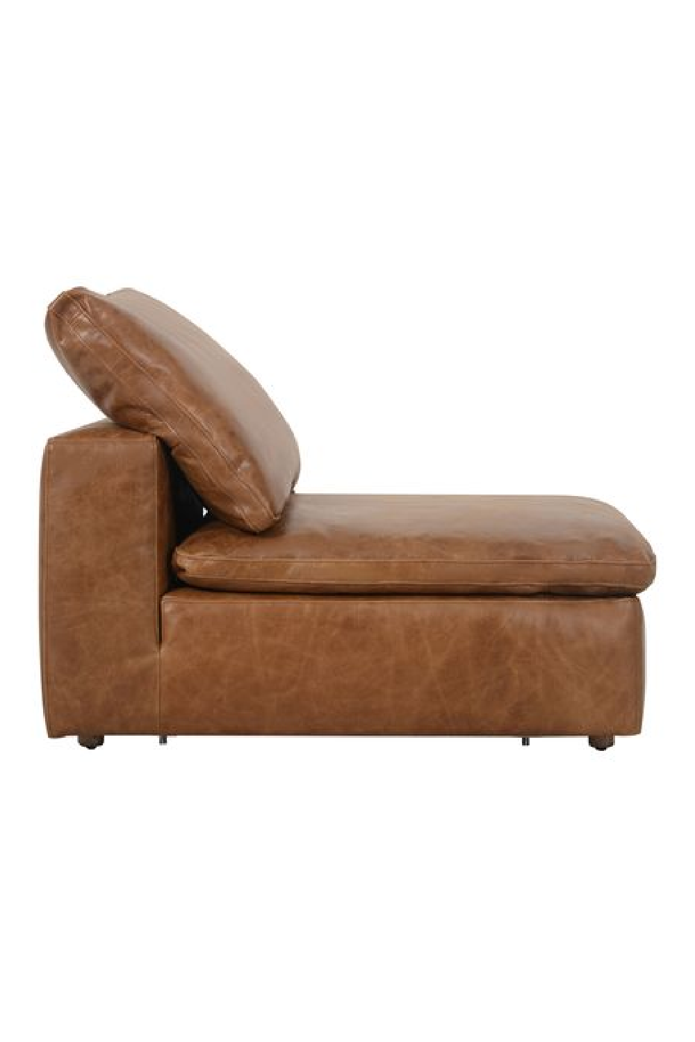 Camel Leather Sectional Sofa Jnr | Andrew Martin Truman | Oroa.com