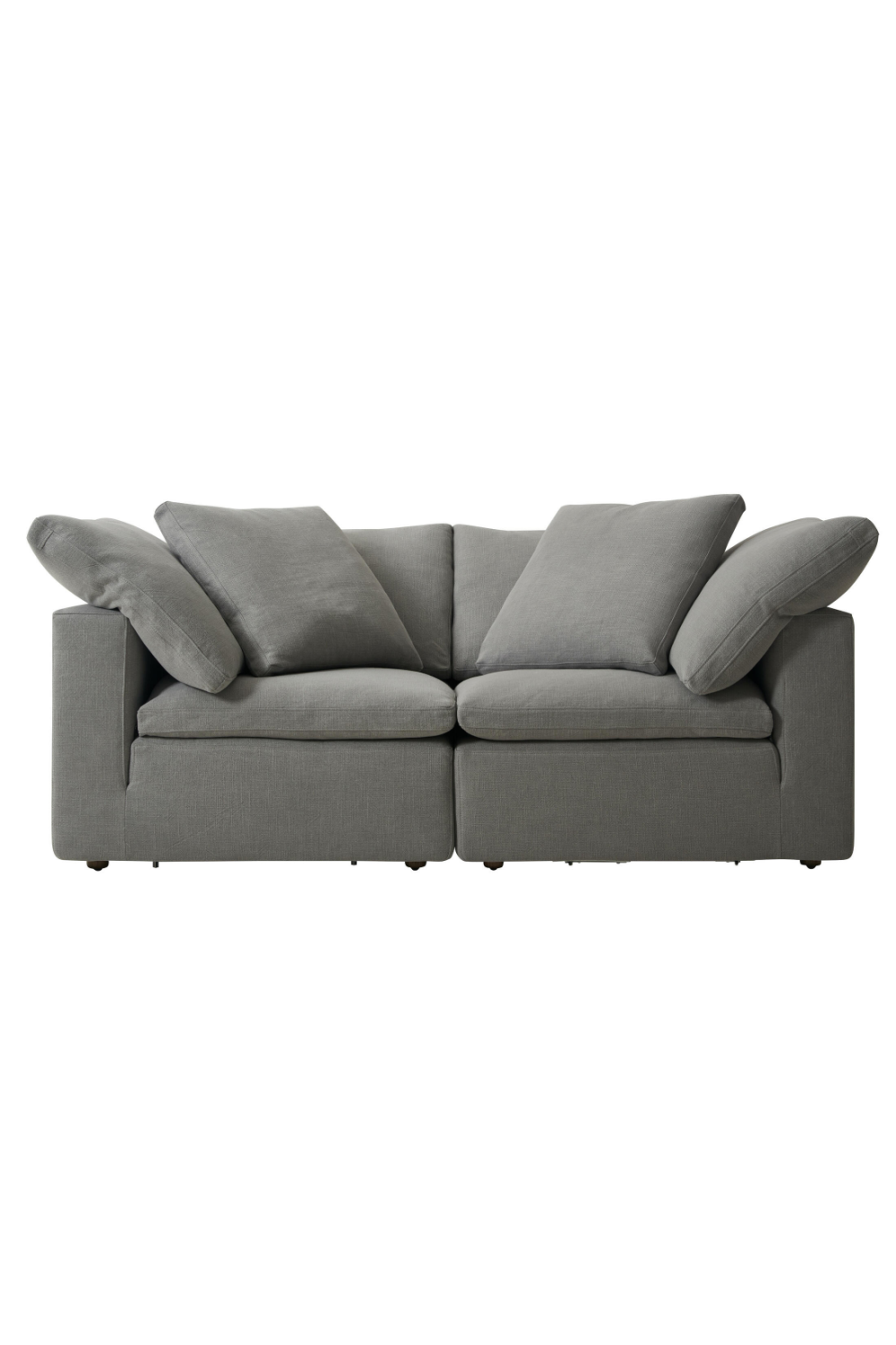 Gray Cotton Sectional Sofa L | Andrew Martin Truman | Oroa.com