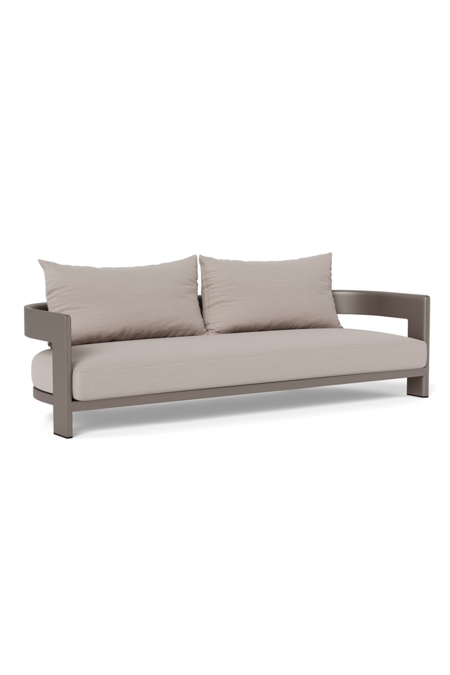 Curved Aluminum Outdoor Sofa | Andrew Martin Caicos | Oroa.com