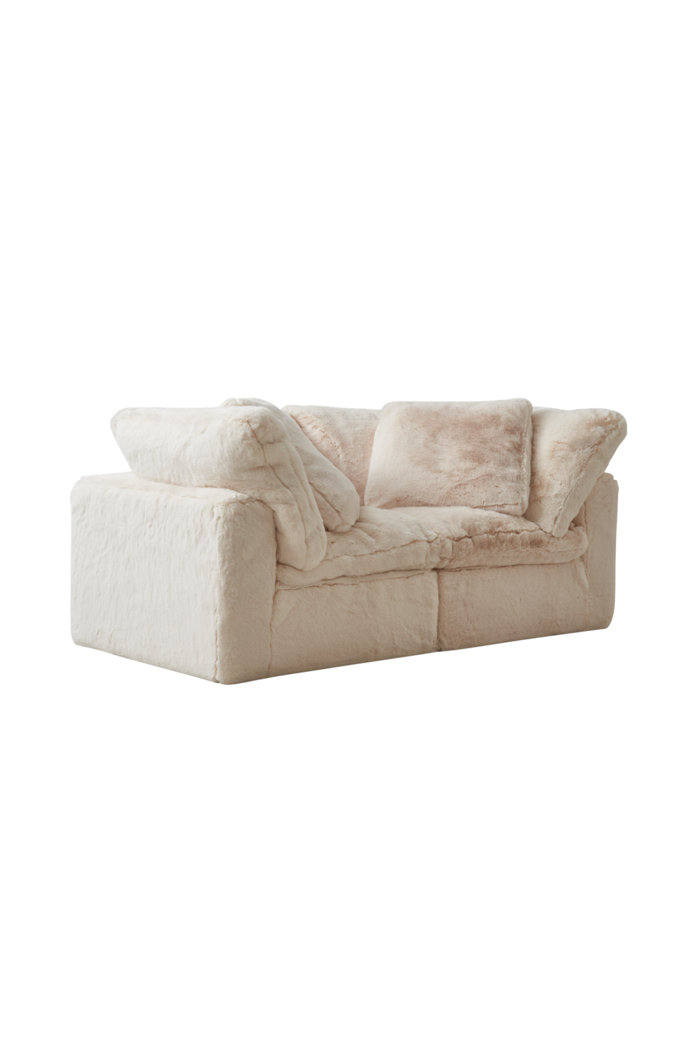 Cream Fur Sectional Sofa | Andrew Martin Truman Junior | Oroa.com