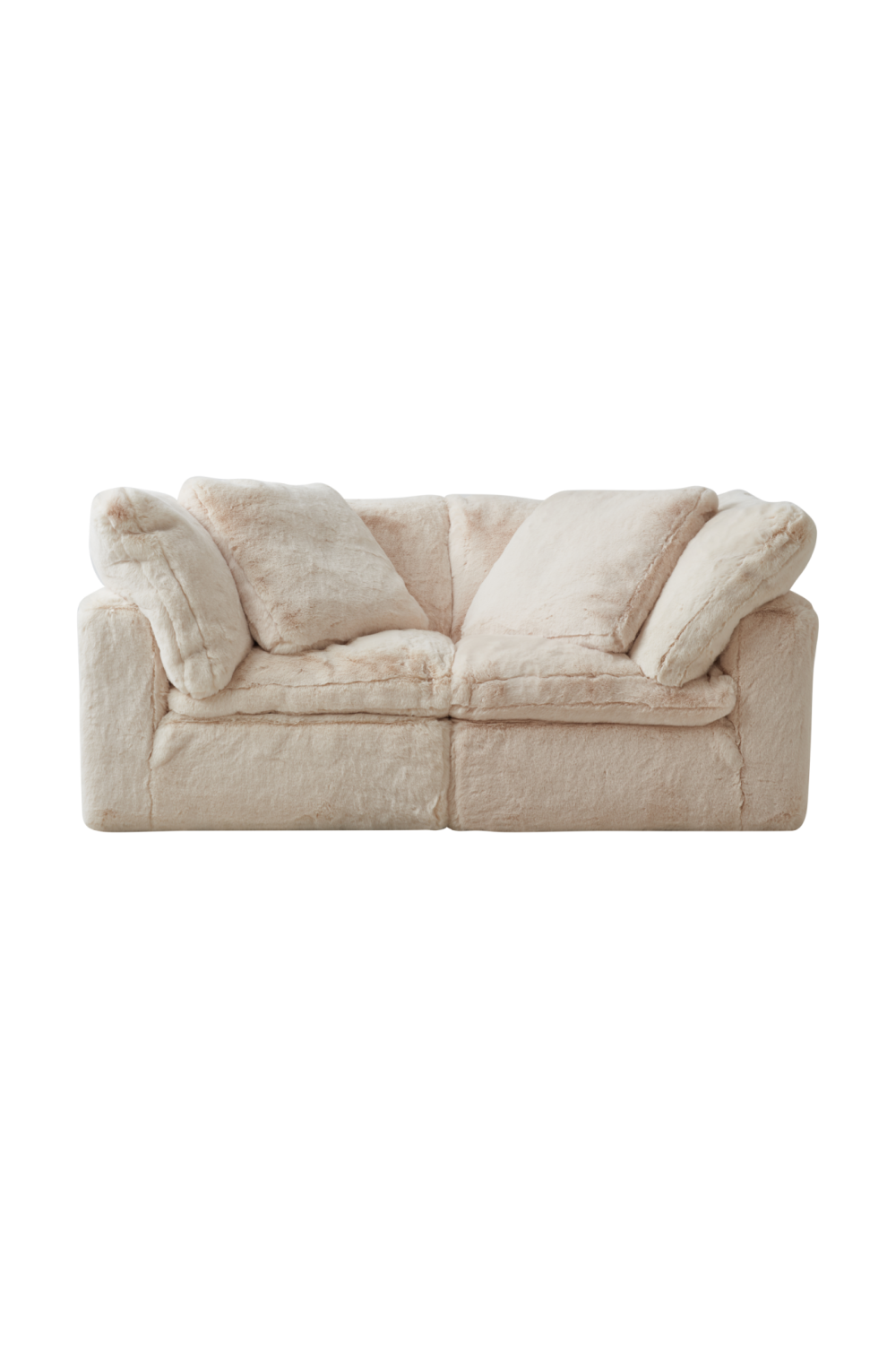 Cream Fur Sectional Sofa | Andrew Martin Truman Junior | Oroa.com