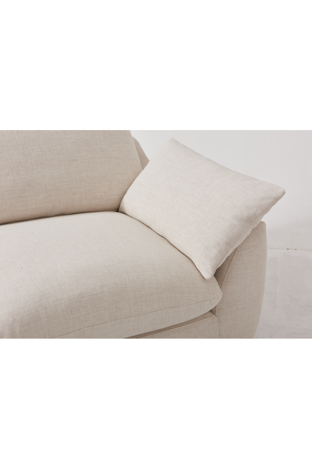Neutral Linen Corner Sofa | Andrew Martin Fulton | Oroa.com