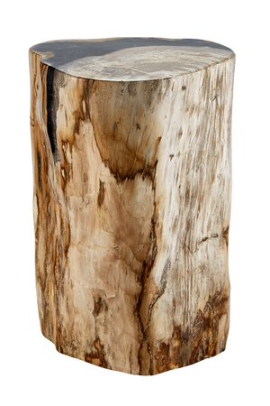 Hand-Polished Petrified Wood Stool | Andrew Martin Log | OROATRADE