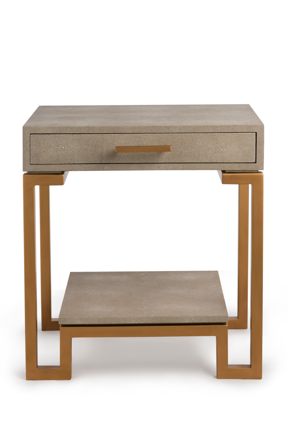 Cream Shagreen Side Table | Andrew Martin Flex | OROA.com