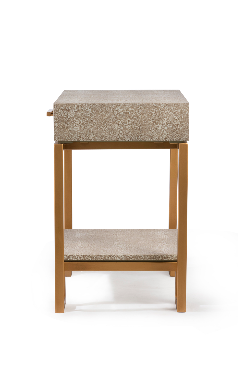 Cream Shagreen Side Table | Andrew Martin Flex | OROA.com