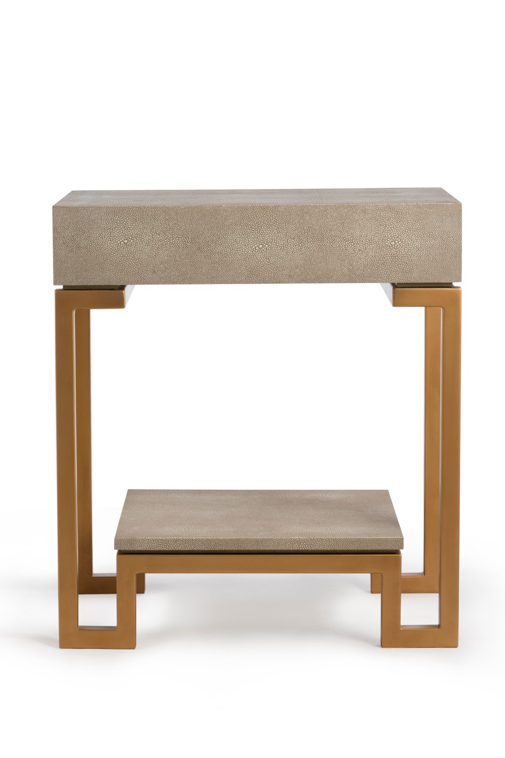 Cream Shagreen Side Table | Andrew Martin Flex | OROA.com