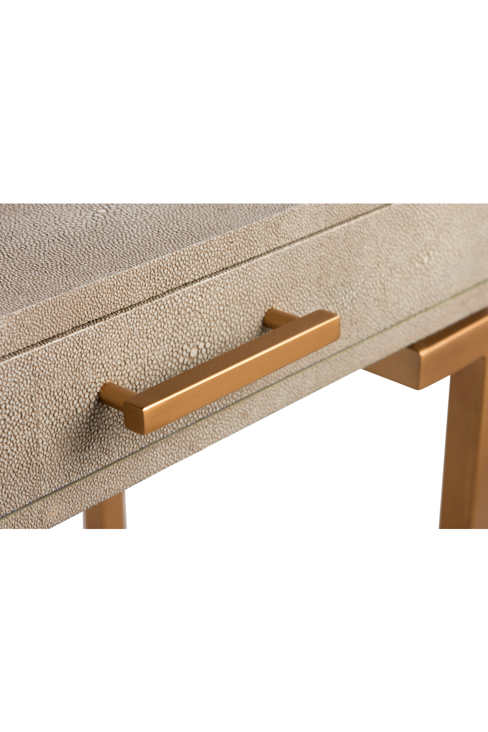 Cream Shagreen Side Table | Andrew Martin Flex | OROA.com