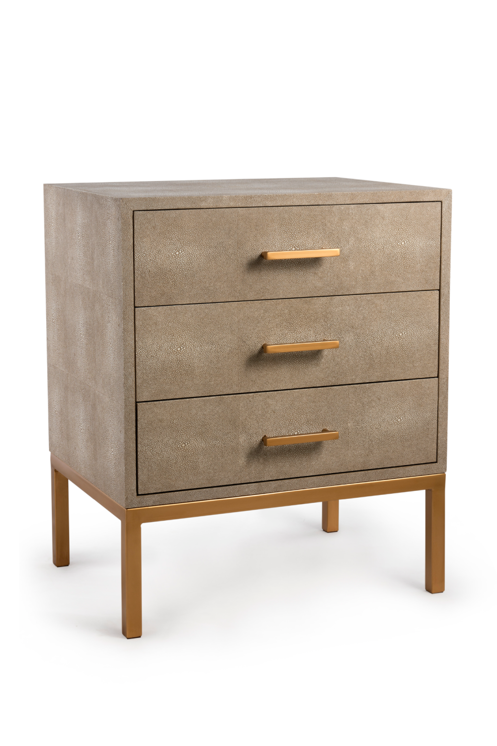 Cream Shagreen Side Chest | Andrew Martin Jasper | OROA