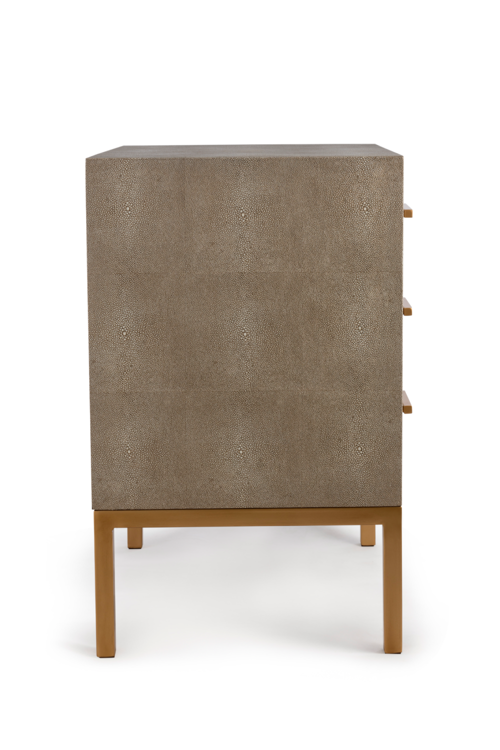 Cream Shagreen Side Chest | Andrew Martin Jasper | OROA