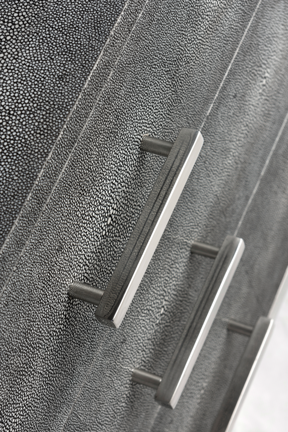 Gray Shagreen Side Chest | Andrew Martin Jasper | OROA