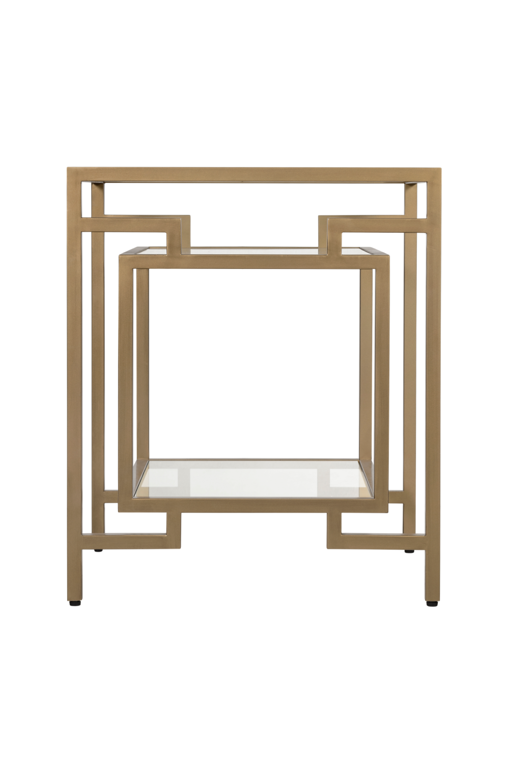 Glass in Golden Frame Side Table | Andrew Martin Architect | OROA