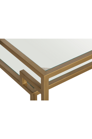 Glass in Golden Frame Side Table | Andrew Martin Architect | OROA
